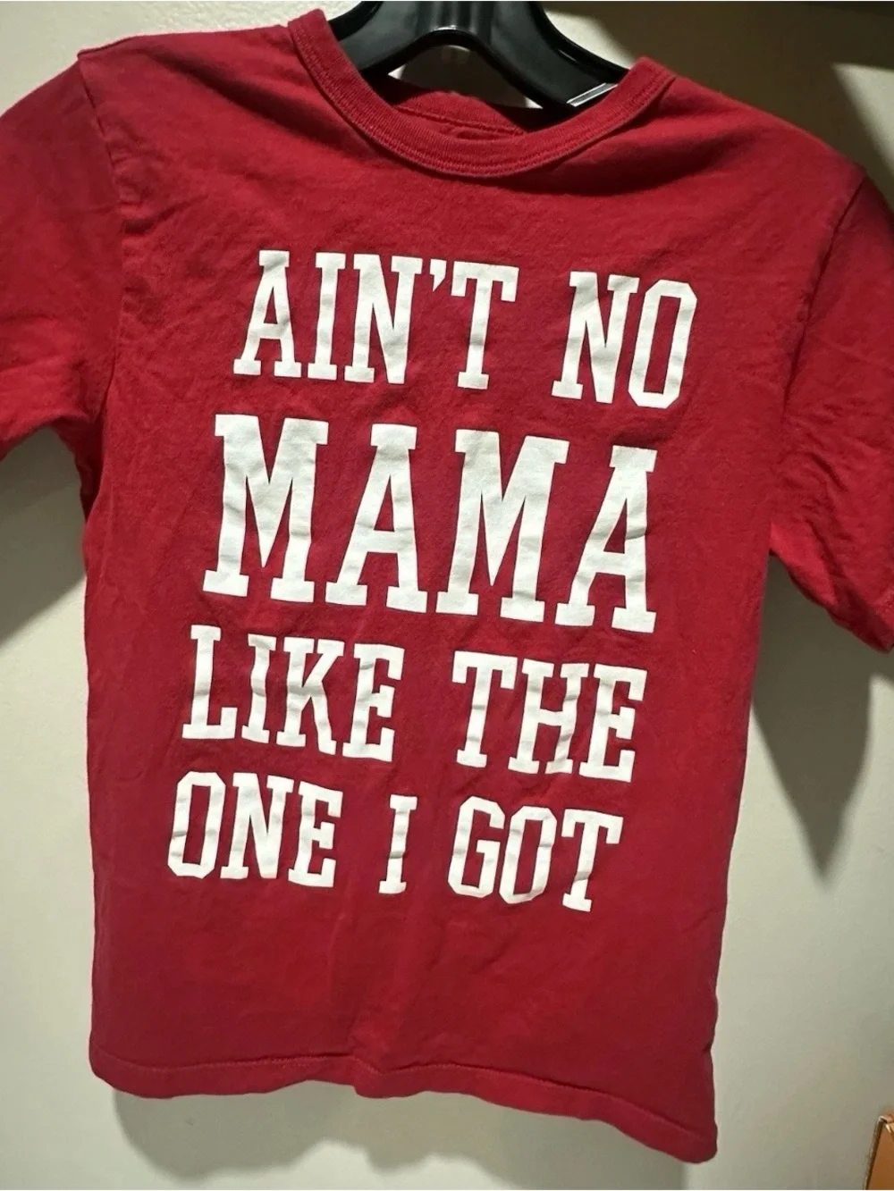 The Children's Place Red Short Sleeve Tee with White Slogan